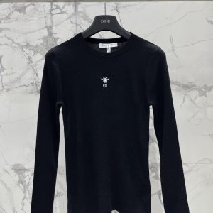 Dior 2025FW Embroidered Bee Knit Top