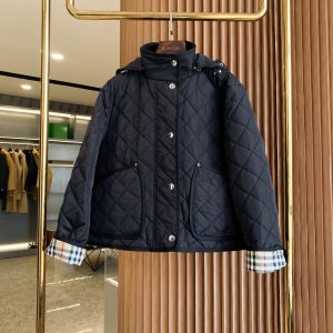 Burberry Detachable Hood Quilted Jacket