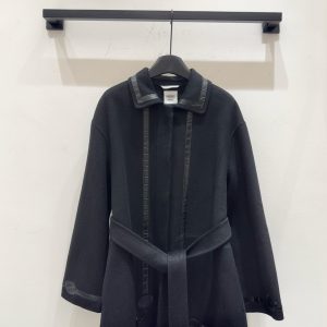 Embroidered Tweed Coat