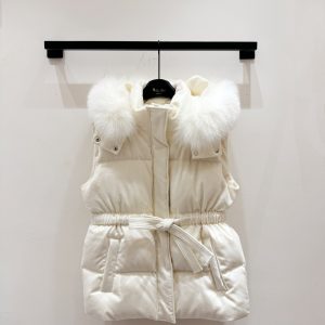 Loro Piana 2025FW Detachable Fox Fur Vest