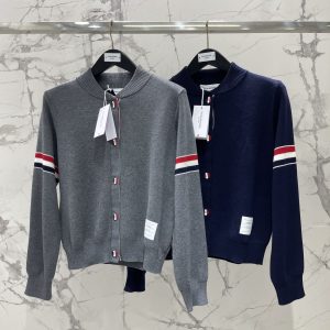 Thom Browne  Striped Baseball Jacket