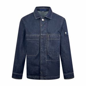 Stone Island Embroidered Denim Jacket (Indigo)