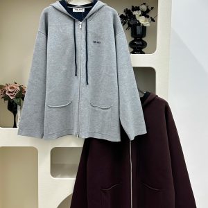 Miu Miu 2025FW Zip Hoodie