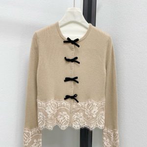 Valentino 2026SS Bow Lace Cardigan