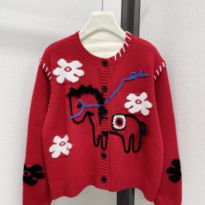 Celine 2025FW Horse Button Cardigan