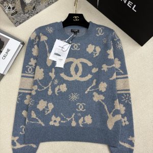 Chanel 2025FW Floral Jacquard Sweater