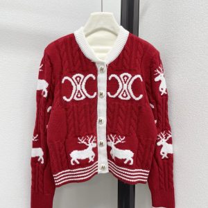 Celine 2025FW Embroidered Cardigan