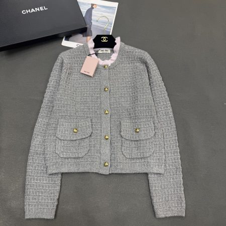 Miu Miu 2025FW Lurex Knit Cardigan