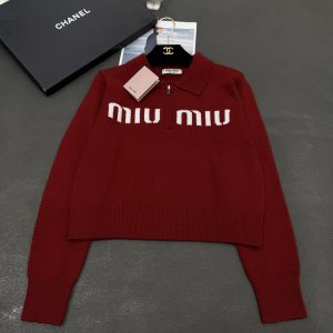 Miu Miu 2025FW Placket Knit Top