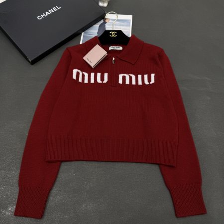 Miu Miu 2025FW Placket Knit Top