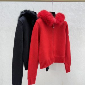 Moncler 2025FW Hooded Feather Cardigan
