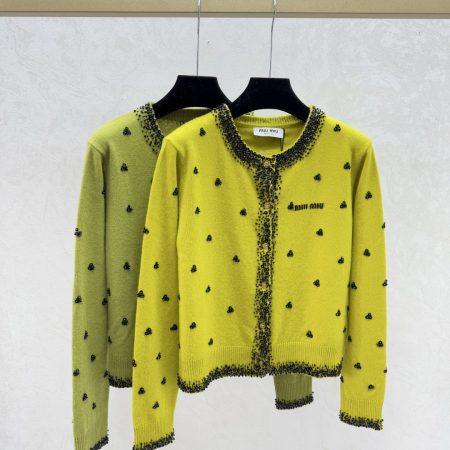 Miu Miu 2025FW Beaded Cardigan