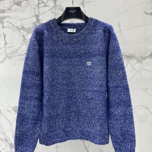 Celine 2025FW Embroidered Logo Knit
