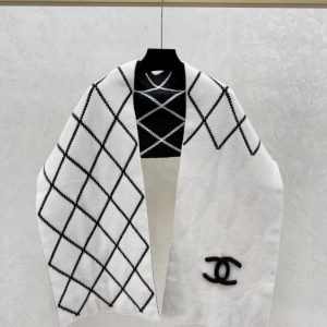 Chanel 2025FW Diamond Knit Scarf