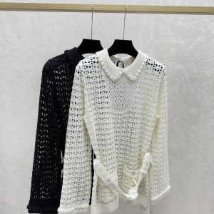 Chanel 2025FW Lace-Up Knit Dress