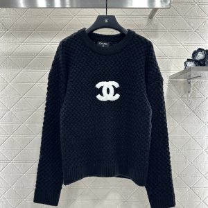 Chanel 2025FW Embroidered Logo Sweater