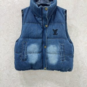 Louis Vuitton 2025FW Embroidered Denim Vest