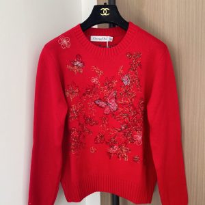 Dior 2025FW Floral Knit Sweater