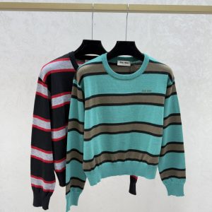 Miu Miu 2025FW Stripe Knit Sweater