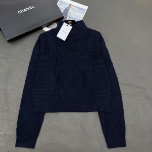 Celine 2025FW Triomphe Stand Collar Sweater