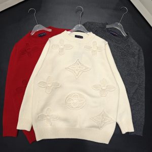 Louis Vuitton 2025FW Cutout Jacquard Sweater