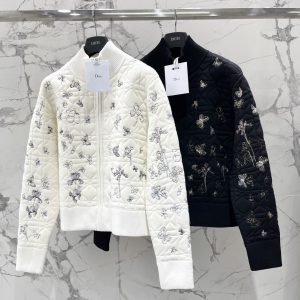 Dior 2025FW Embroidered Turtleneck Cardigan