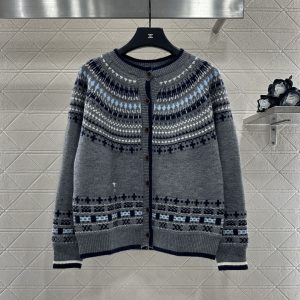 Dior 26 Early Spring New Heavy Hook-knit Cardigan