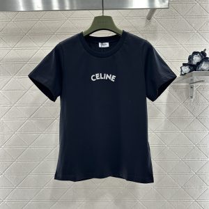 Celine 26 Early Spring New 3D Beaded Logo Tee
