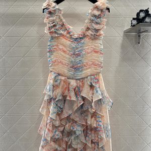 Chanel 26 Early Spring New Camellia Layer Dress