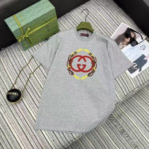 Gucci 26 New Year Series Interlocking Print Round Neck Tee