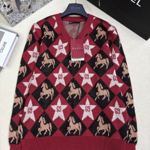 Gucci 26 Early Spring New Knit V-neck Pullover
