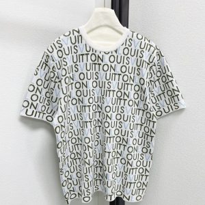 Louis Vuitton 26 Early Spring New Logo Round Neck Tee