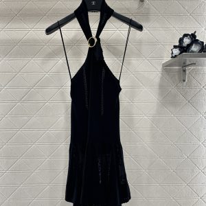 Chanel 26 Early Spring New Knit Halter Camisole