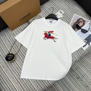 Burberry 26 Early Spring Series Embroidery Equestrian Round Neck Tee