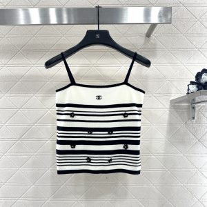 Chanel 26 Early Spring New Stripe Knit Camisole