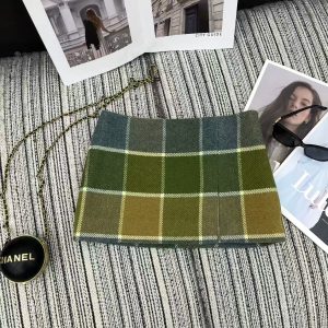 Miu Miu 25 Fall Winter New Check Mini Skirt