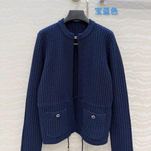 Chanel 26 Early Spring New Diamond Button Belt Cardigan