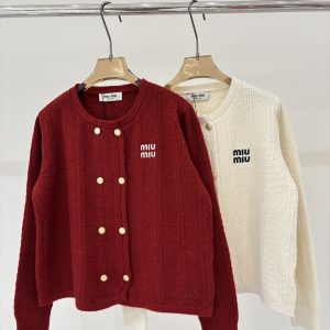 Miu Miu 26 Early Spring New Double Button Cardigan