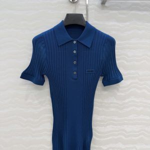 Miu Miu 26 Early Spring New Polo Collar Top