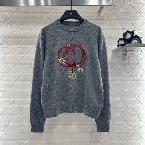 Gucci 26 Early Spring New Year Logo Knit Sweater (Horsebit)