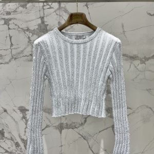 Bottega Veneta 26 Early Spring New Sequin Knit Top