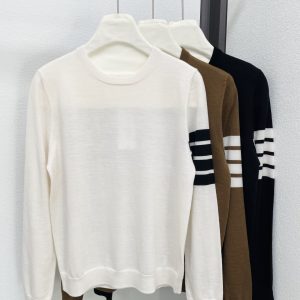Thom Browne 26 Early Spring New Classic Solid Color Stripe Long Sleeve