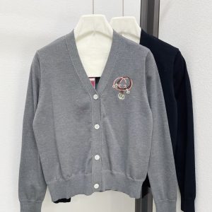 Gucci 26 Early Spring New Patch Logo Lapel Long Sleeve