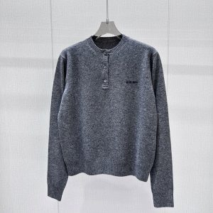 Miu Miu 26 Early Spring New Round Neck Long Sleeve Top