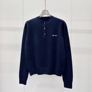 Miu Miu 26 Early Spring New Round Neck Long Sleeve Top