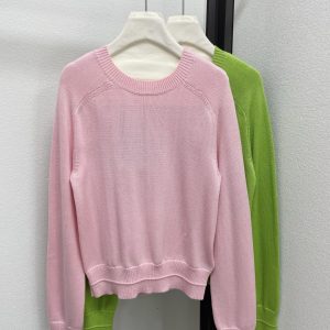 Gucci 26 Early Spring New GG Embroidery Round Neck Long Sleeve