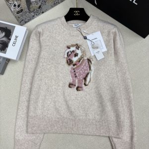 Chanel 26 Early Spring New Pony Jacquard Knit Pullover