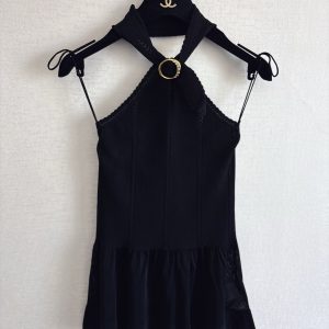 Chanel 26 Early Spring New Knit Halter Camisole