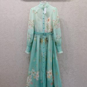 Zimmermann 26 Early Spring New Gradient Print Dress