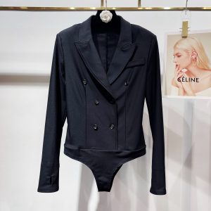 Saint Laurent 26SS Double Breasted Jumpsuit